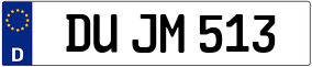Trailer License Plate